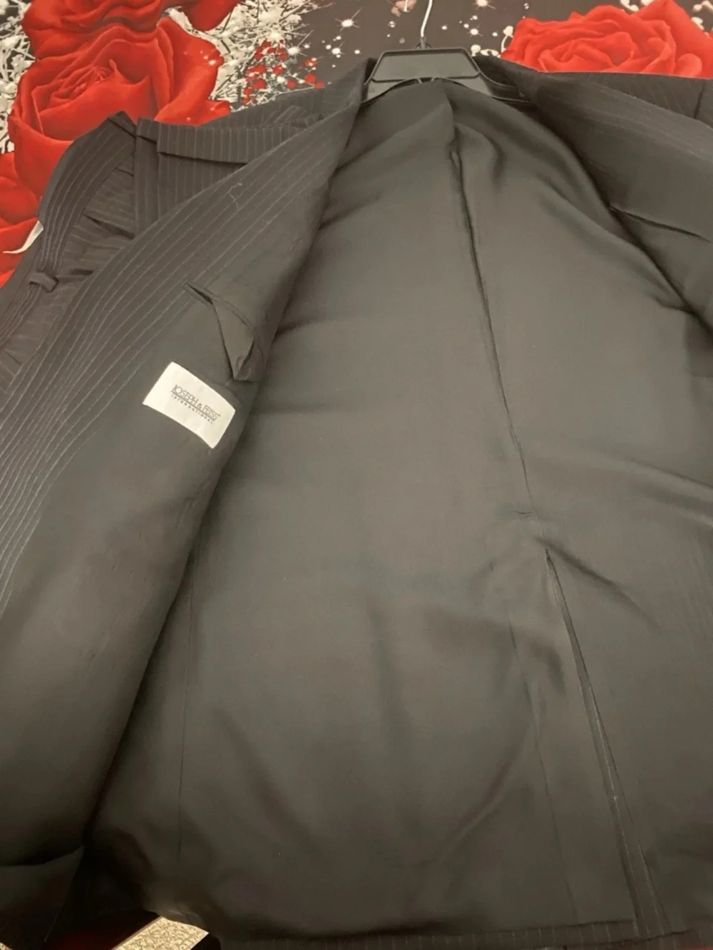 Joseph & Feiss Black Pinstripe Two-Piece Suit